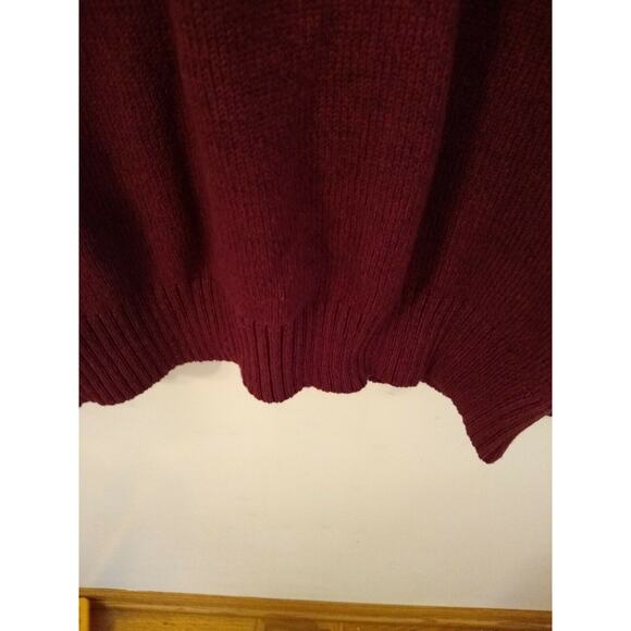 Men's Eddie Bauer Men's Large Burgundy sweater. Size Tall XLarge. - Picture 5 of 6